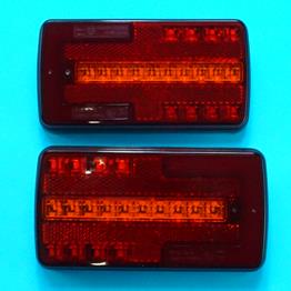 LED Rear Lamps with Strobe Indicators - Pair