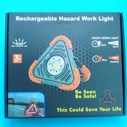 HAZARD RECHARGABLE LED WORK LAMP - 6