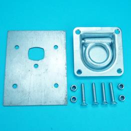 Recessed Cargo Lashing Ring Kit with Base Plate & Bolts for Ifor Williams