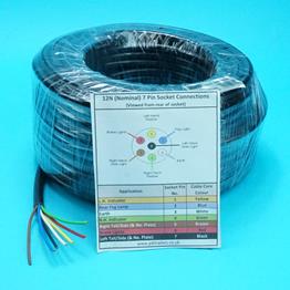30m Roll of 7 Core Cable - 4 amp