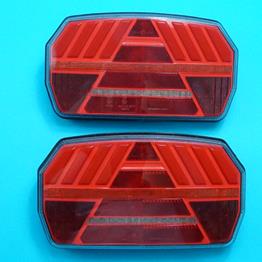 LED NEON GLO Rear Combination Lamp with Strobe Indicators - Pair