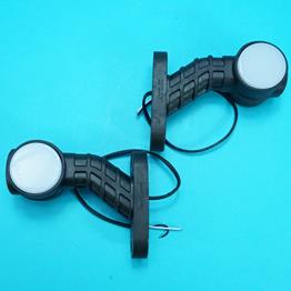 LED 'GLO' Red White Amber Outline Stalk Marker lamps - Pair