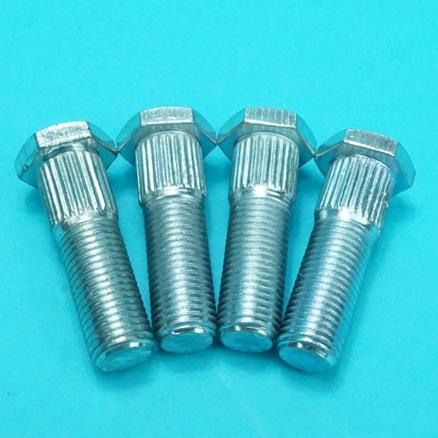 4 INCH PCD WHEEL STUDS x 4 - SILVER